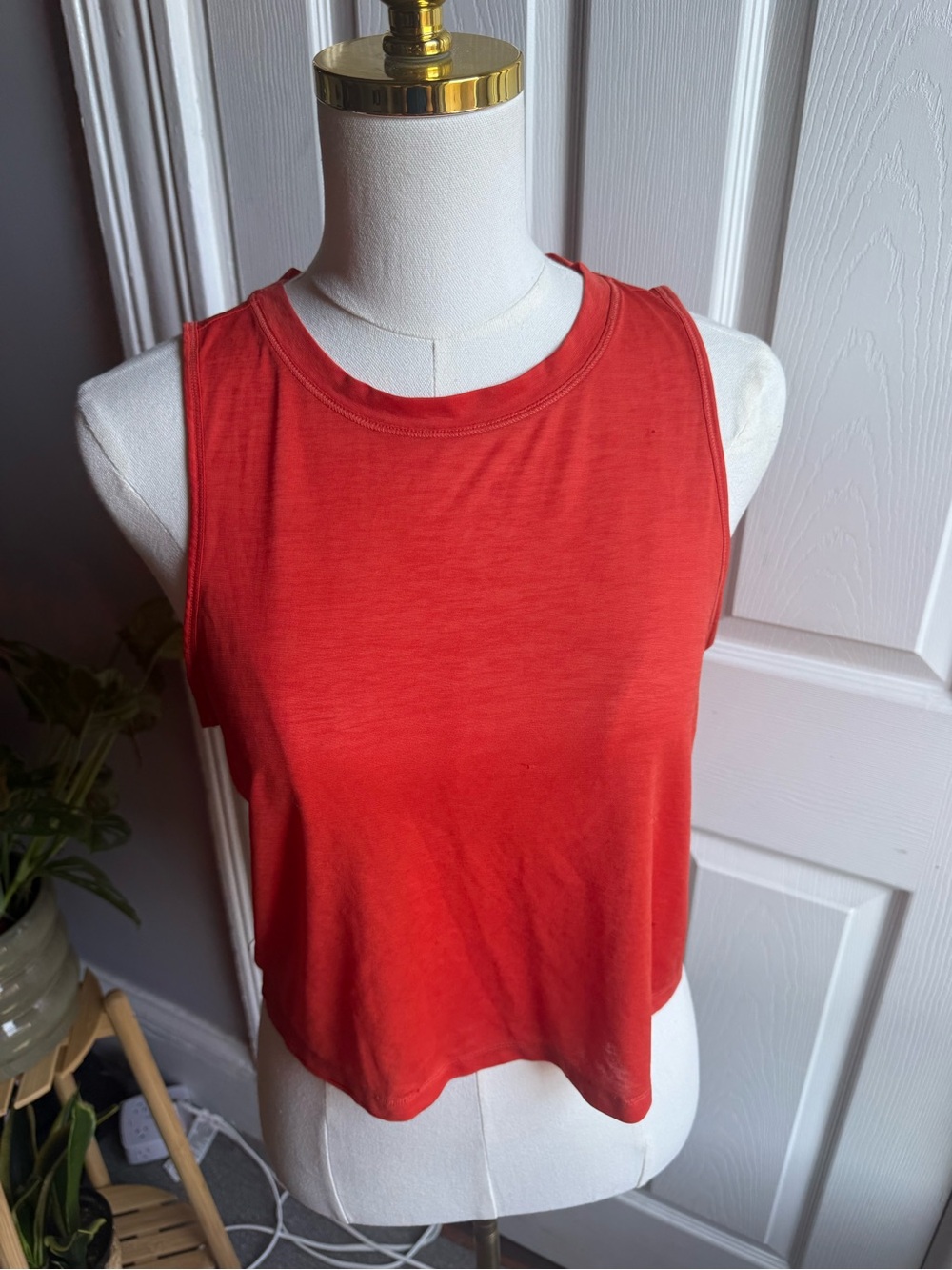 Athleta Bright orange Muscle Tank Top